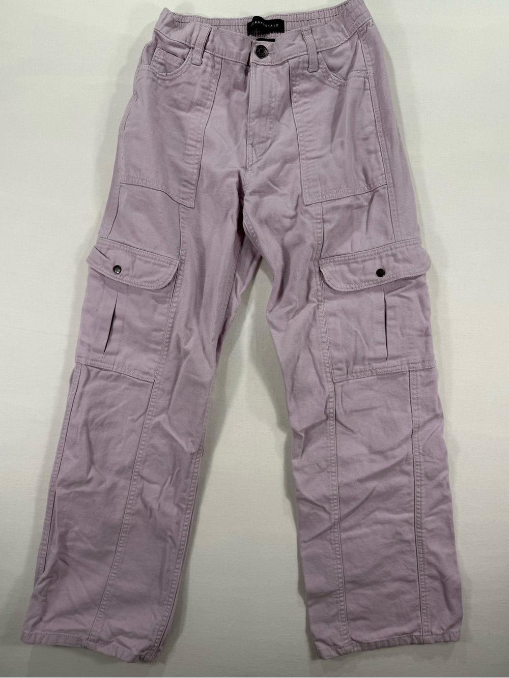 Aeropostale Lavender Wide-Leg Cargo Jeans